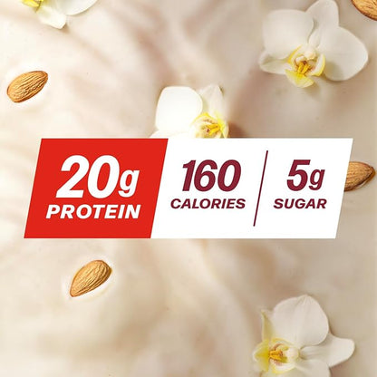 Premier Protein Non-Dairy Plant Based Almondmilk Protein Shake, Vanilla, 20g Protein, 5g Sugar, 11.5 Fl oz, 12 Count
