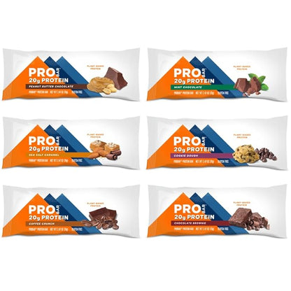 PROBAR - PROTEIN Bar, Variety Pack, Non-GMO, Gluten-Free, Healthy, Plant-Based, Whole-Food Ingredients, Natural Energy (12 Count) - Flavors May Vary