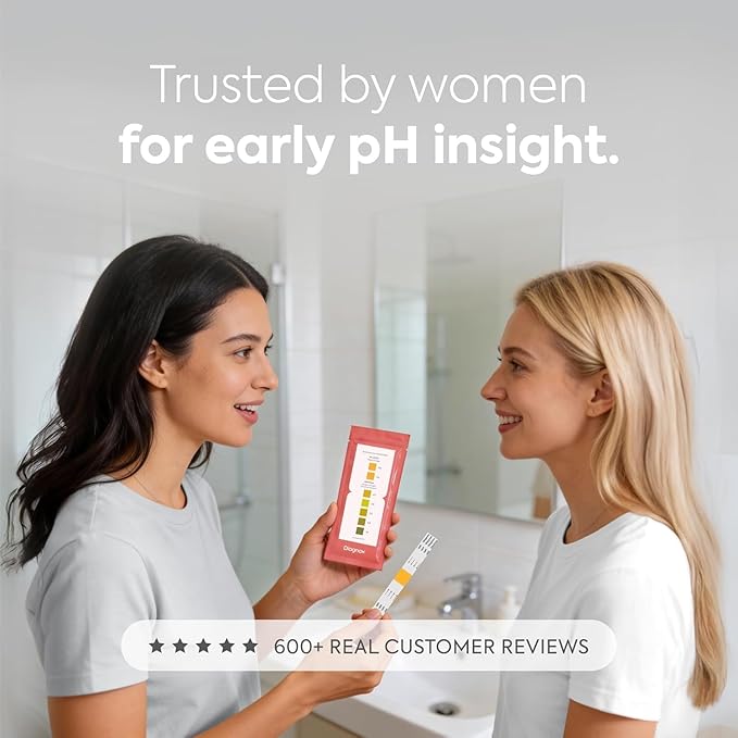 Vaginal pH Test Kit - Yeast Infection Test & BV Test Strips for Women - Clinical Grade, Accurate and Quick Results in 30 Seconds - 10 Self Tests