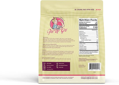 Pin Up Girl Whey Protein Isolate Powder | Vanilla | 25g of Protein Per Serving | Premium Muscle-Building Whey Protein for Women | Fat Free, Low Calorie, Low Carb, No Added Sugar (32 Ounces)