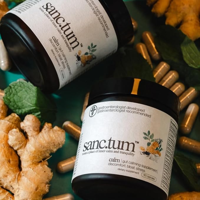 Sanctum™ Physician Formulated & Physician Recommended Gut Calming Supplement for Discomfort, Bloating, and Stress