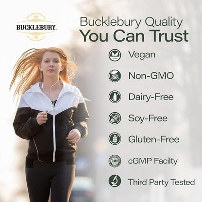 BUCKLEBURY Wild Crafted Irish Sea Moss Gummies with Bladderwrack & Burdock Root - Natural Chewable Multivitamin Vegan Sea Moss Gummies for Immune, Thyroid & Digestive Support - 60 Count