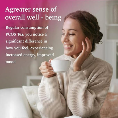 LEAFROOT Natural PCOS Tea for Women to Get Pregnant Fast, Herbal Spearmint Nettle leaf for Hormone Balance Bliss & Ovulation Fertility Tea, Overall Wellness to Regulate Menstrual Cycle and Womb Detox