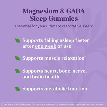 Natrol Sleep & Restore Magnesium Glycinate Blend Gummies, Magnesium for Sleep Aids for Adults, Melatonin-Free, Cherry Flavored, 30 Day Supply, 60 Gummies (Pack of 2)