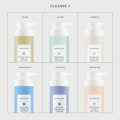 Naturium The Brightener Vitamin C Body Wash, Gentle Cleanser for Smoother-Looking Skin, Removes Dirt, Oil & Other Impurities, 16.9 oz