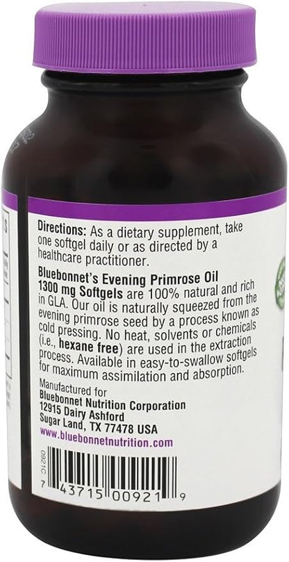 Evening Primrose Oil 1300mg Bluebonnet 60 Softgel
