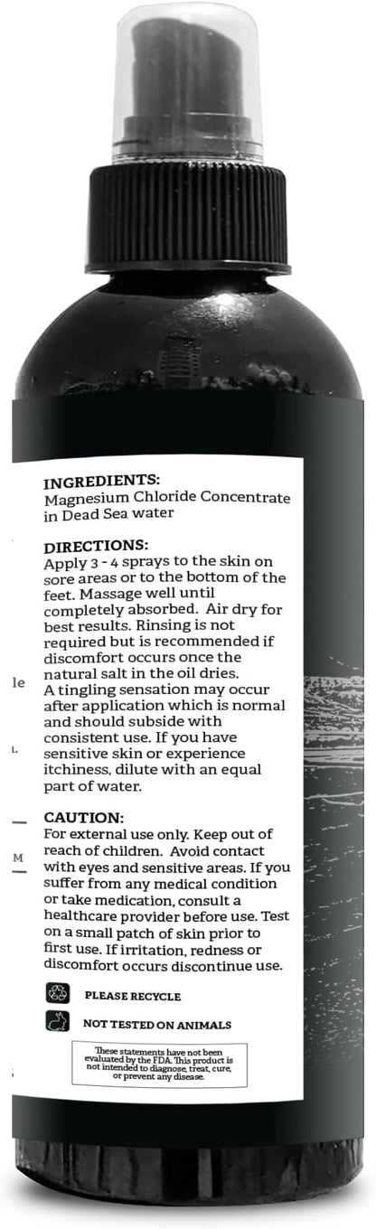 Aromasong Magnesium Spray - Extra Strength (23mg in Each Spritz) 8 Oz, Natural and Pure Magnesium Oil Spray - Made in The USA - for Leg Discomfort and Promotes a Calm Sleep