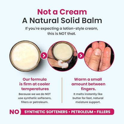 Vulva Balm Discovery Pack – Fragrance-Free,Cocoa & Rose Sandalwood | Feminine Moisturizer for Dryness, Itching, Chafing & Odor | Natural Intimate Skincare – 0.35 oz Jars (3-Pack)