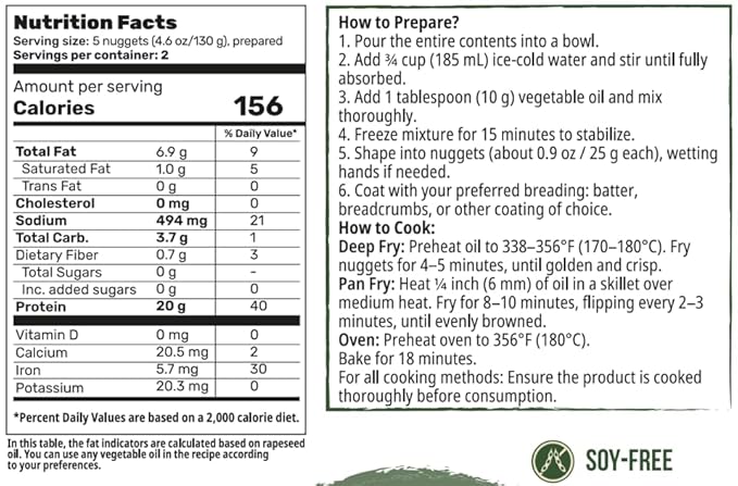 Creative Pea Vegan Variety Pack | Plant-Based Burger, Nuggets, Fish Sticks & Kebab Mix | High-Protein Shelf-Stable Meal Kit | Just Add Water & Oil | Gluten-Free | 4 x 65g
