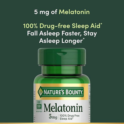 Nature's Bounty Super Strength Melatonin 5 mg Softgels 90 ea (Pack of 4)