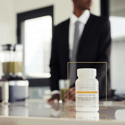 Integrative Therapeutics Active B-Complex - with Choline and Methyfolate - Cellular Energy, Immune Function & Heart Health Support with Vitamins B2, B6 & B12* - Gluten-Free - 60 Capsules (30 Servings)
