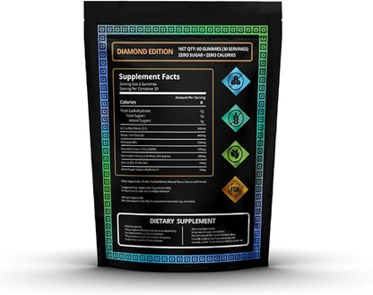 Holistic Hercules Himalayan Gold Shilajit Gummies with Ashwagandha Black Maca Tongkat Ali Panax Ginseng Mucuna | 100% Natural Organic | Vegan Non-GMO Sugar-Free (30)