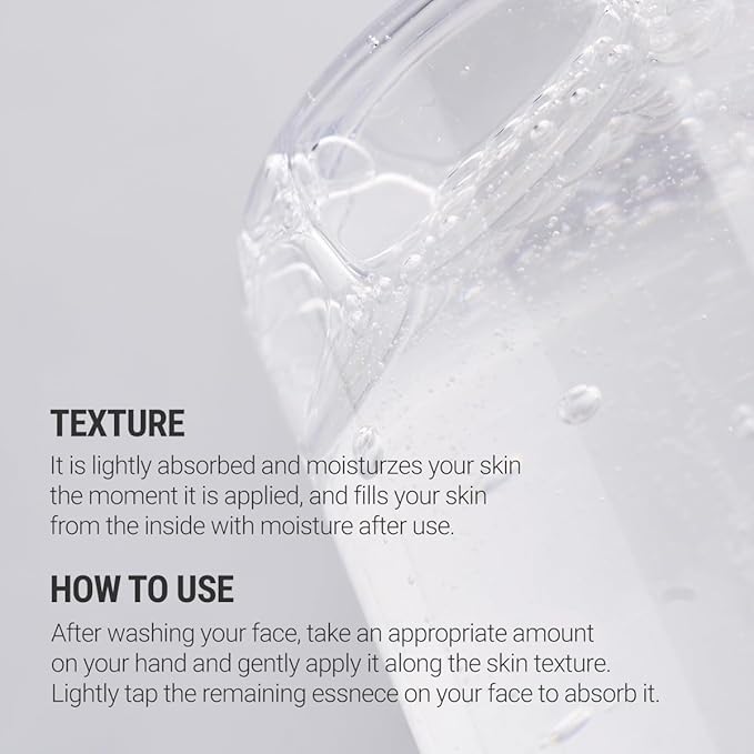 ROVECTIN Aqua Hyaluronic Essence for Sensitive Skin | 100% Vegan-Cruelty Free Korean Skincare | Anti-Aging, Deep Hydration Toner with Niacinamide & 7 Layers of Hyaluronic Acid | 6.08 fl oz (180ml)