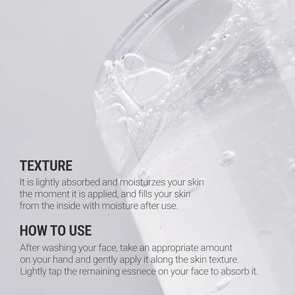 ROVECTIN Aqua Hyaluronic Essence for Sensitive Skin | 100% Vegan-Cruelty Free Korean Skincare | Anti-Aging, Deep Hydration Toner with Niacinamide & 7 Layers of Hyaluronic Acid | 6.08 fl oz (180ml)