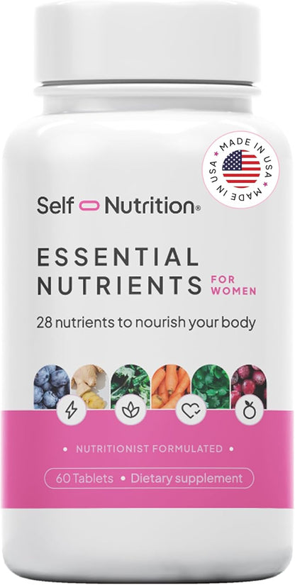 Vegan Multivitamins for Women - Once Daily - 28 Nutrients - Boost Energy, Sleep, Hair, Skin, Nails & Reduce Cravings - Keto, Vegan, Gluten Free, USA, 2-Months Supply