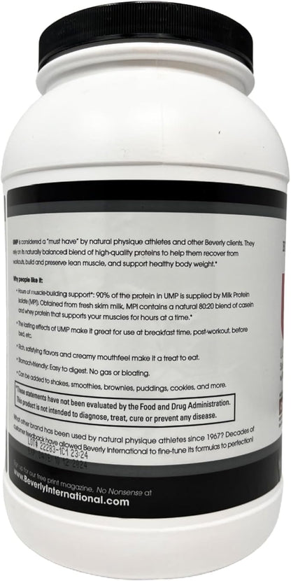 Beverly International UMP Protein Powder, Strawberry. Unique Whey-Casein Ratio Builds Lean Muscle. Easy to Digest. No Bloat. (32.8 oz) 2lb .8 oz