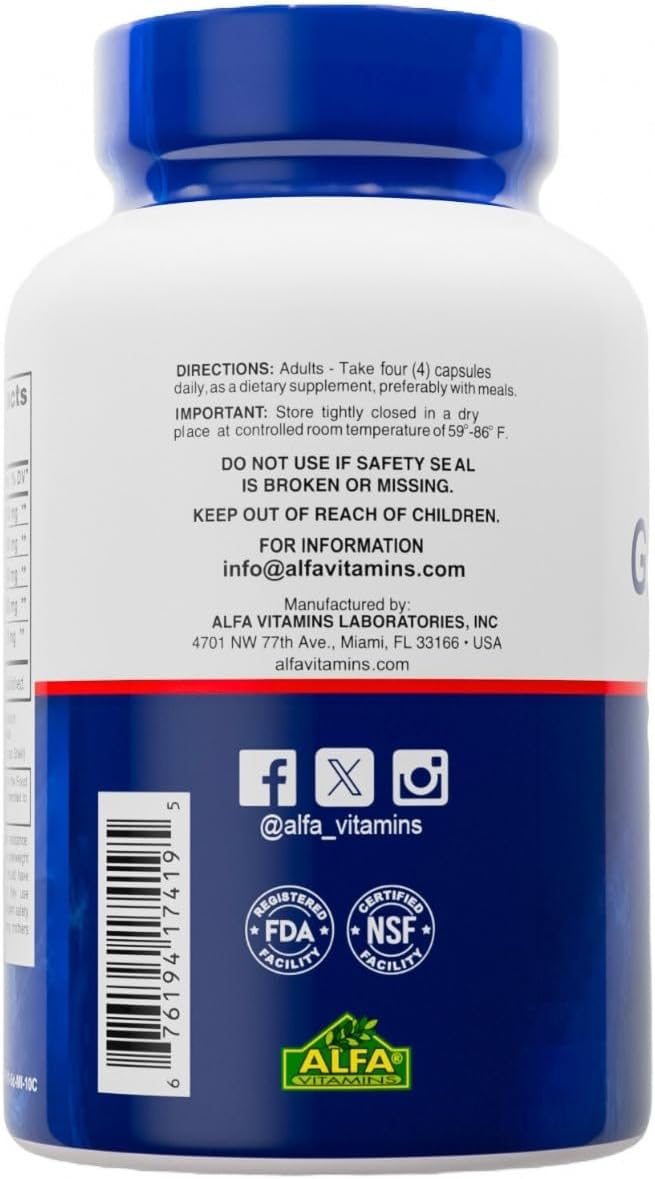 Premium Glucosamine & Chondroitin Nutritional Supplement - Healthy Joint, Bone & Knee Support - Rich in MSM & Collagen - Organic Natural Ingredients - Made in USA - 90 Capsules - 4 Pack