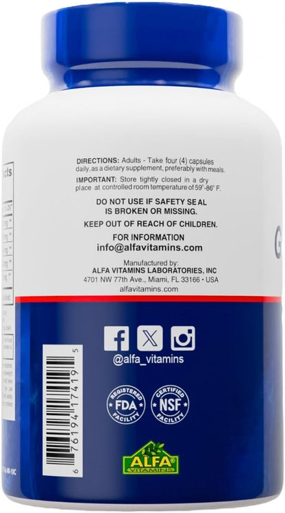 Premium Glucosamine & Chondroitin Nutritional Supplement - Healthy Joint, Bone & Knee Support - Rich in MSM & Collagen - Organic Natural Ingredients - Made in USA - 90 Capsules - 4 Pack