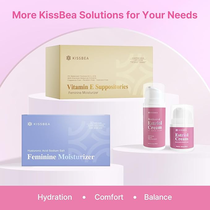 Vaginal Estrogen Cream for Women Menopause: Bioidentical Estrogen Cream with Estriol for Menopause & Postmenopause Relief - External Vaginal Moisturizer 1.06 oz (2 Month Supply)