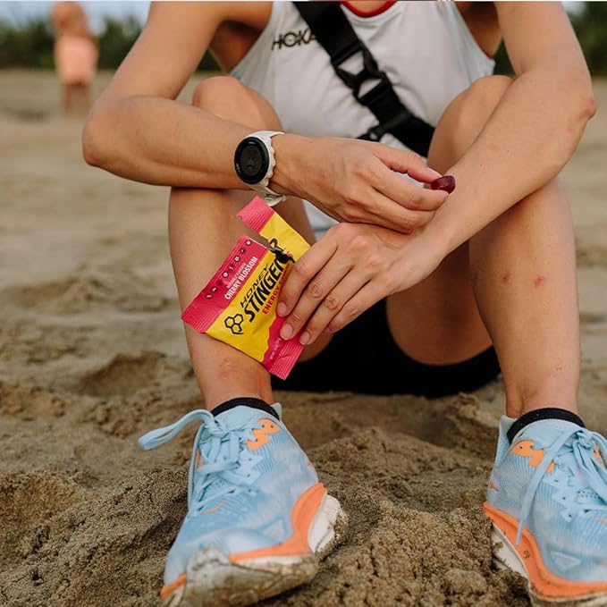 Honey Stinger Organic Cherry Blossom Energy Chew, Gluten Free & Caffeine Free, for Exercise, Running and Performance, Sports Nutrition for Home & Gym, Pre and Mid Workout, 21.6 Ounces (Pack of 12)