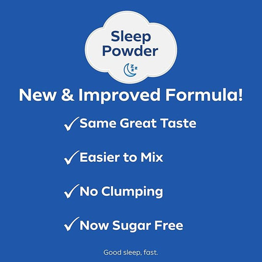Dream Water Sleep Aid Powder; Melatonin 5mg, GABA, 5-HTP; Natural Flavors; Helps You to Fall Asleep, Fast, and Wake Refreshed; Snoozeberry, 30-Count.