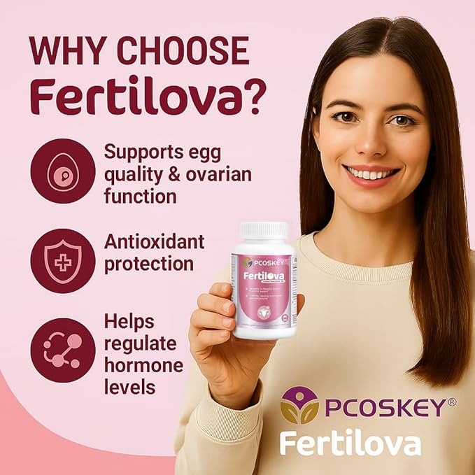 Fertilova Women’s Reproductive Health Support Supplement – Myo-Inositol, Methylfolate, CoQ10 & Antioxidants – Cellular Health & Energy Support – 120 Vegetarian Capsules