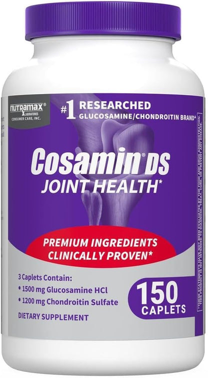 Nutramax Laboratories Cosamin® DS Joint Health Supplement with Glucosamine & Chondroitin for Adult Men & Women, Joint Supplement, 150 Caplets