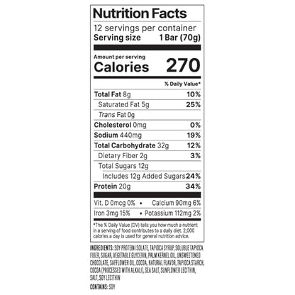PROBAR - PROTEIN Bar, Mint Chocolate, Non-GMO, Gluten-Free, Healthy, Plant-Based, Whole-Food Ingredients, Natural Energy (12 Count)