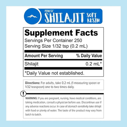 Himalayan Shilajit by Pure Himalyan Shilajit, Grade A Himalayan Soft Resin (15ml), Energy & Immune Support, Natural Source of Fulvic Acid & 85+ Trace Minerals Supplement for Men & Women
