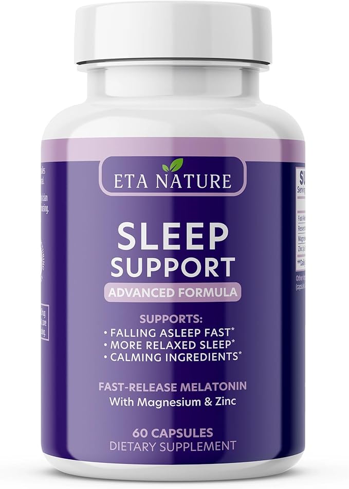 Sleep Supplement - Sleep Medicine for Adults with Melatonin, Resveratrol, Magnesium & Zinc