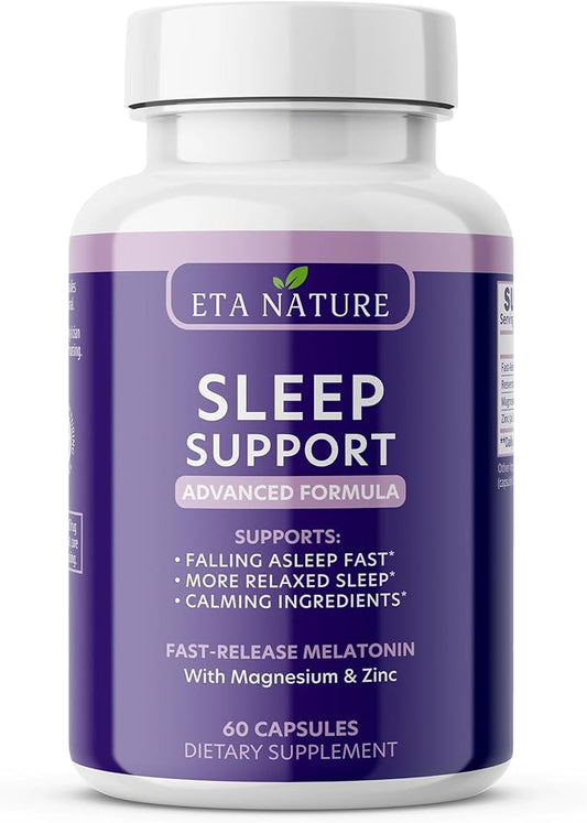 Sleep Supplement - Sleep Medicine for Adults with Melatonin, Resveratrol, Magnesium & Zinc