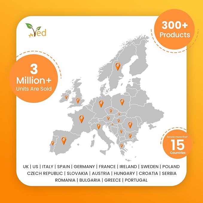 Ved Turmeric Supplement - Turmeric and Ginger Supplement Gummies, Turmeric Ginger Chews, Turmeric and Ginger Gummies for Inflammation Support