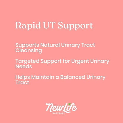 NewLife Naturals UT Revive with D Mannose Powder – UT Support for Urgency, Natural Urinary Tract Health for Women - with Cranberry, Blueberry & Botanicals – Short Term Potent Formula - 10 Servings