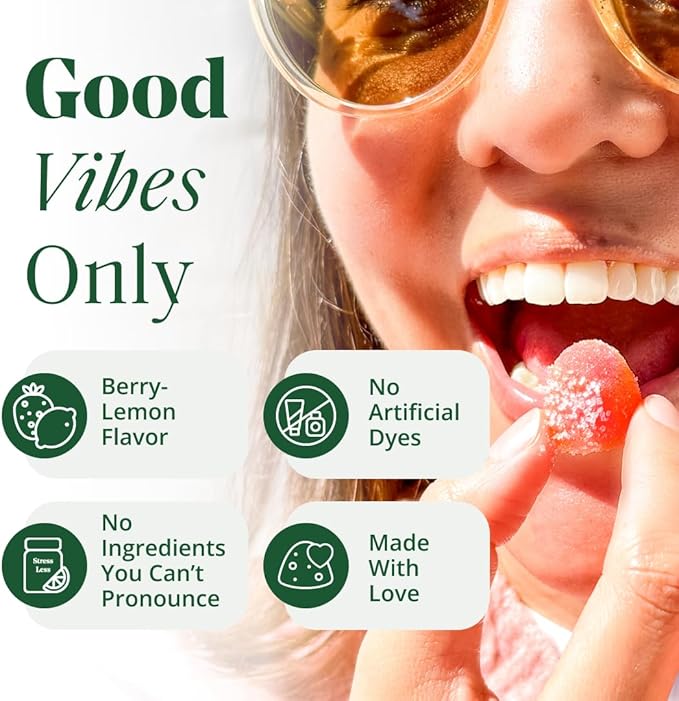 Semaine Stress Less Gummy with Cortisol Care™ 60 Count – Daily Support for Stress, Mood & Sleep