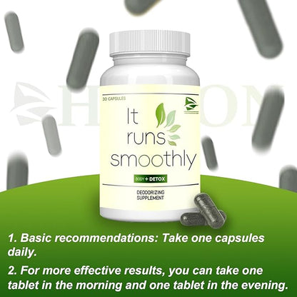 Generic Body Deodorizing Supplement Works, Chlorophyll Capsules for Body Odor, Pills for Body Odor Control, Internal Deodorant, Immune & Digestion Support, Vegan Friendly (2pcs)