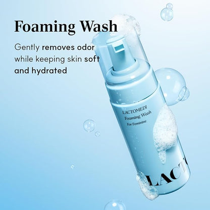 LACTOMEDI Feminine Foaming Wash | Gentle Foam Cleanser for Intimate Hygiene | pH-Balanced Formula for Sensitive Skin | Yeast infection treatment | EWG Green Certification | 5.07 fl oz.