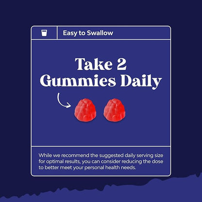 Melatonin Gummies 5mg for Peaceful Nights - Easy to Chew Sleep Gummies for Adults - Helps Support Circadian Rhythm - Delicious Strawberry Flavor - Non-Habit Forming Sleep Aid - Gelatin Free - 60 Count