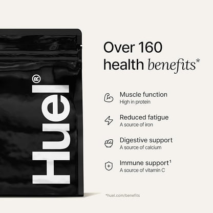 Huel Black Edition | Chocolate Peanut Butter 40g Vegan Protein Powder | Nutritionally Complete Meal Replacement | 27 Vitamins and Minerals, Gluten Free | 17 Servings