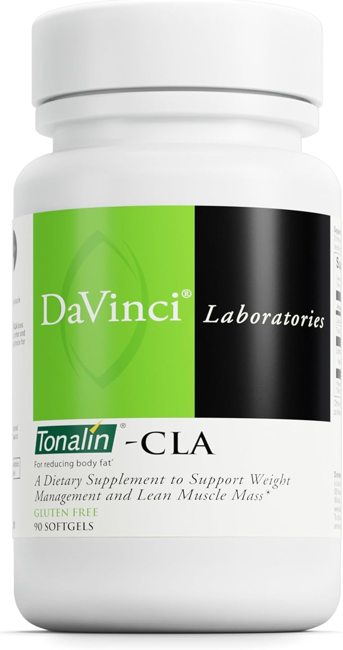 DAVINCI Tonalin-CLA - Lean Muscle Mass & Energy Support* - Contains CLA Derived from Safflower Oil - Stimulant-Free Supplement - 90 Softgels