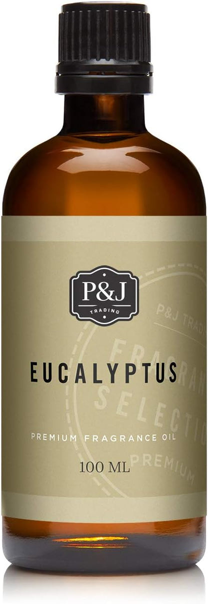 P&J Fragrance Oil - Eucalyptus Scented Candles, Soaps, Diffusers, and More - 100ml