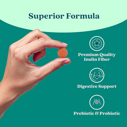 BeLive Synbiotics - Probiotic & Prebiotic Fiber Gummies – High Strength Inulin (3g), Dietary Fiber Supplement, Digestive Support for Kids & Adults - Strawberry, Orange, Blueberry Flavor | 2-Pack