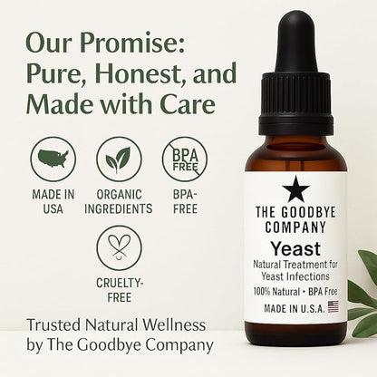 Organic Yeast Infection Relief Oil - Cinnamon, Clove & Sea Buckthorn Blend for Fast Itch & Discharge Relief - Natural, Non-Greasy Formula Hand Made in Florida