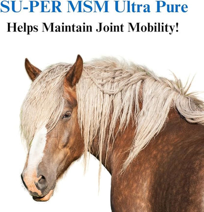 SU-PER MSM Ultra Pure Horse Joint Supplement - Helps Maintain Joint Mobility and Flexibility - 20 Pound, 30 Month Supply