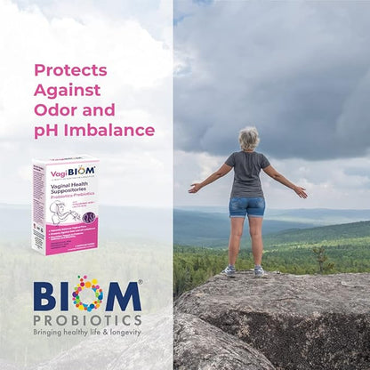 VagiBiom Lactobacillus Suppository: Microbiome Flora balance and Odor Control Regimen; Balance and Nourishes Healthy Flora; Paraben-Free Preservative-Free