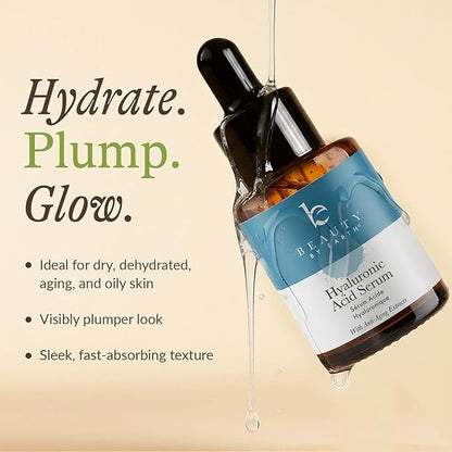 Face Serum - Hyaluronic Acid Serum for Face Anti Aging Serum with Hyaluronic Acid & Aloe Vera Hydrating Serum, Anti Wrinkle Serum for Face (2 Fl Oz)