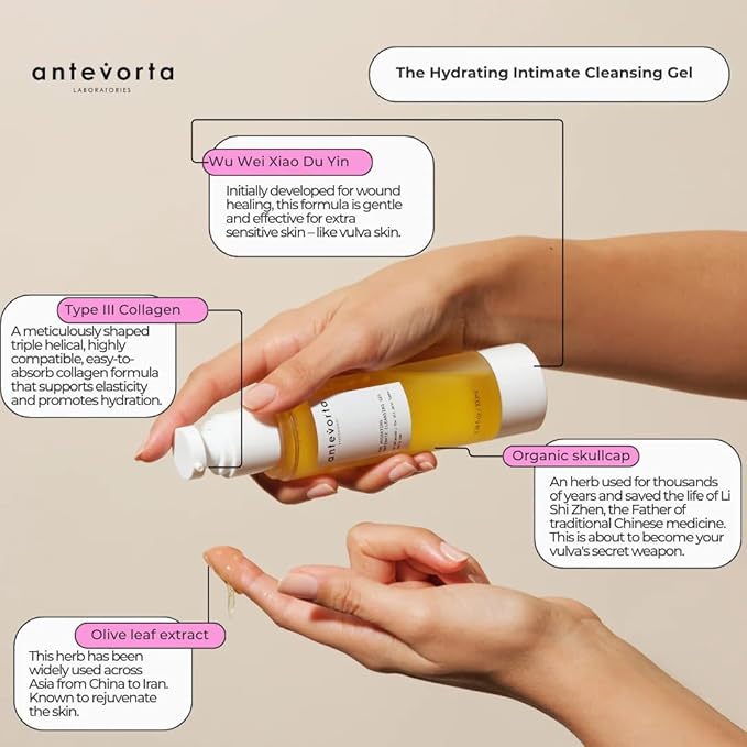 Antevorta Feminine Care - The Discovery Kit - Hydrating Cleansing Gel (30ml), Intimate Pocket Spray (17ml) & Flushable Intimate Wipes (5 Pack) - pH-Balanced Female Control Travel Set