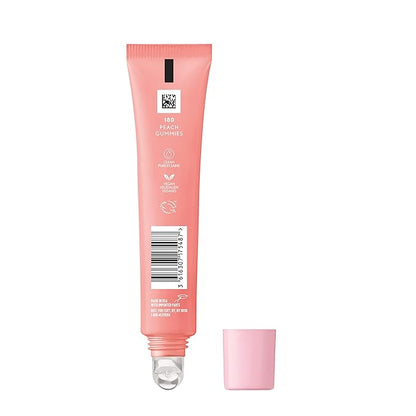 COVERGIRL Clean Fresh Squishy Glaze™ Lip Butter Balm, Flavored, Non-Sticky, with Vitamin E & Shea Butter – 180 Peach Gummies (Sheer Peach Pink)