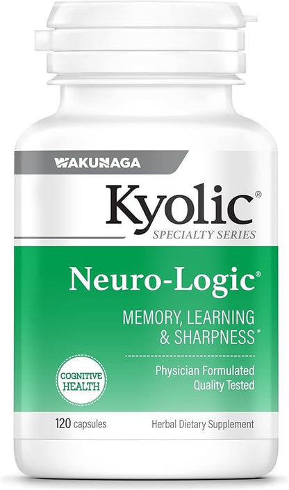 Kyolic Specialty Series Neuro-Logic, for Memory, Learning & Sharpness *, 120 Capsules