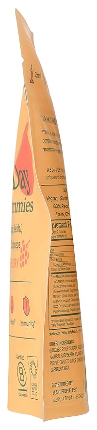 Plant People WonderDay Mushroom Gummies, 60 CT
