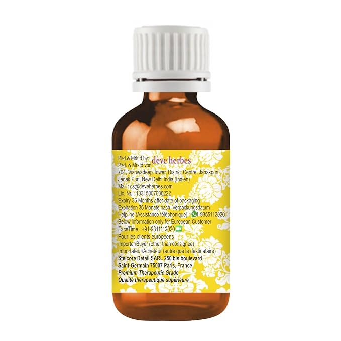 Deve Herbes Passion Fruit Oil (Passiflora edulis) | Cold Pressed | Pure | Natural | Undiluted | For Diluting Essential oils | For Skin & Massage | Non-Sticky| Lightweight| Men & Women | 15ml (0.50 oz)